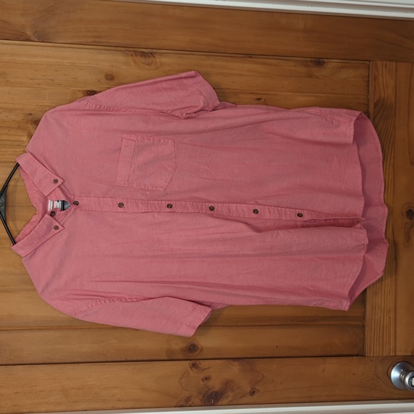 Old Navy XXL Classic Collared Button Down Shirt Pink - Picture 1 of 4